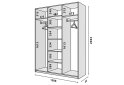 Obrázek 2 - Modul №3 Š-1500x2050 DTD 18 mm dub appalache