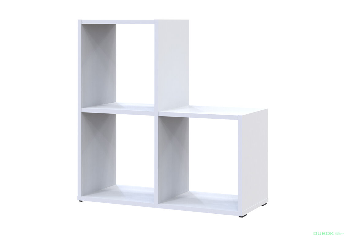 Regál otevřený Step 2х2 69х28.8х71.4 bílý