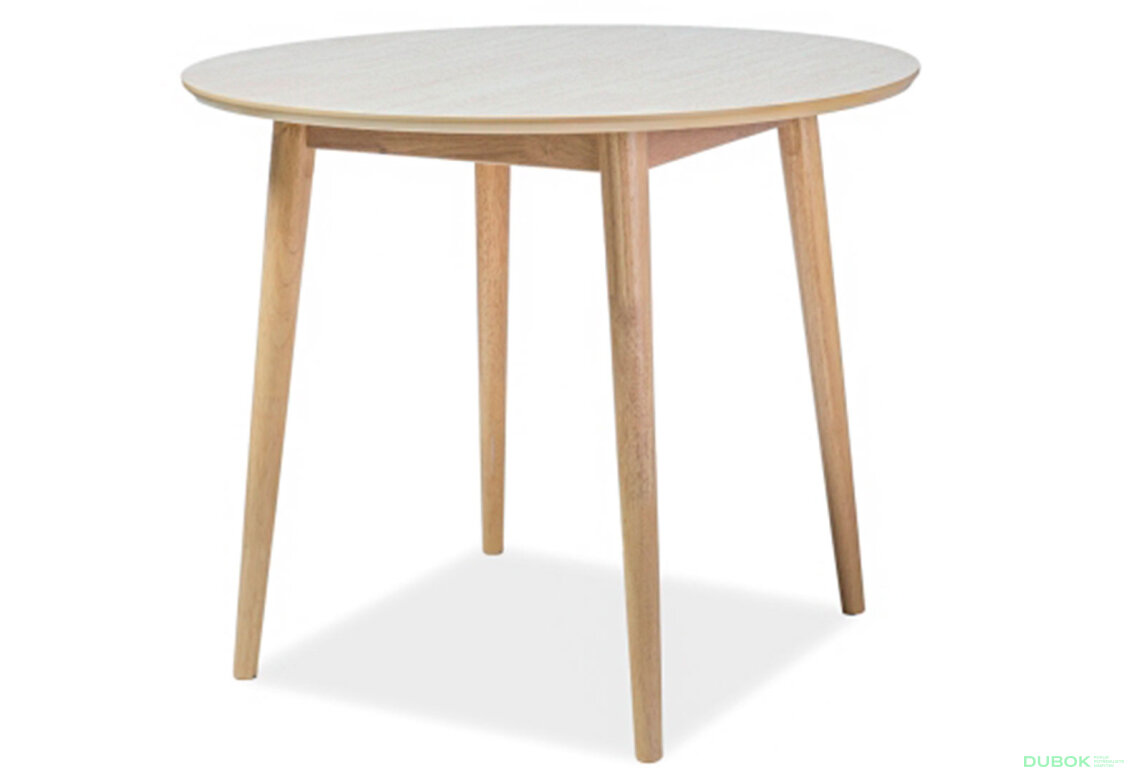 Stůl Nelson 90 MDF / dřevo, medový dub