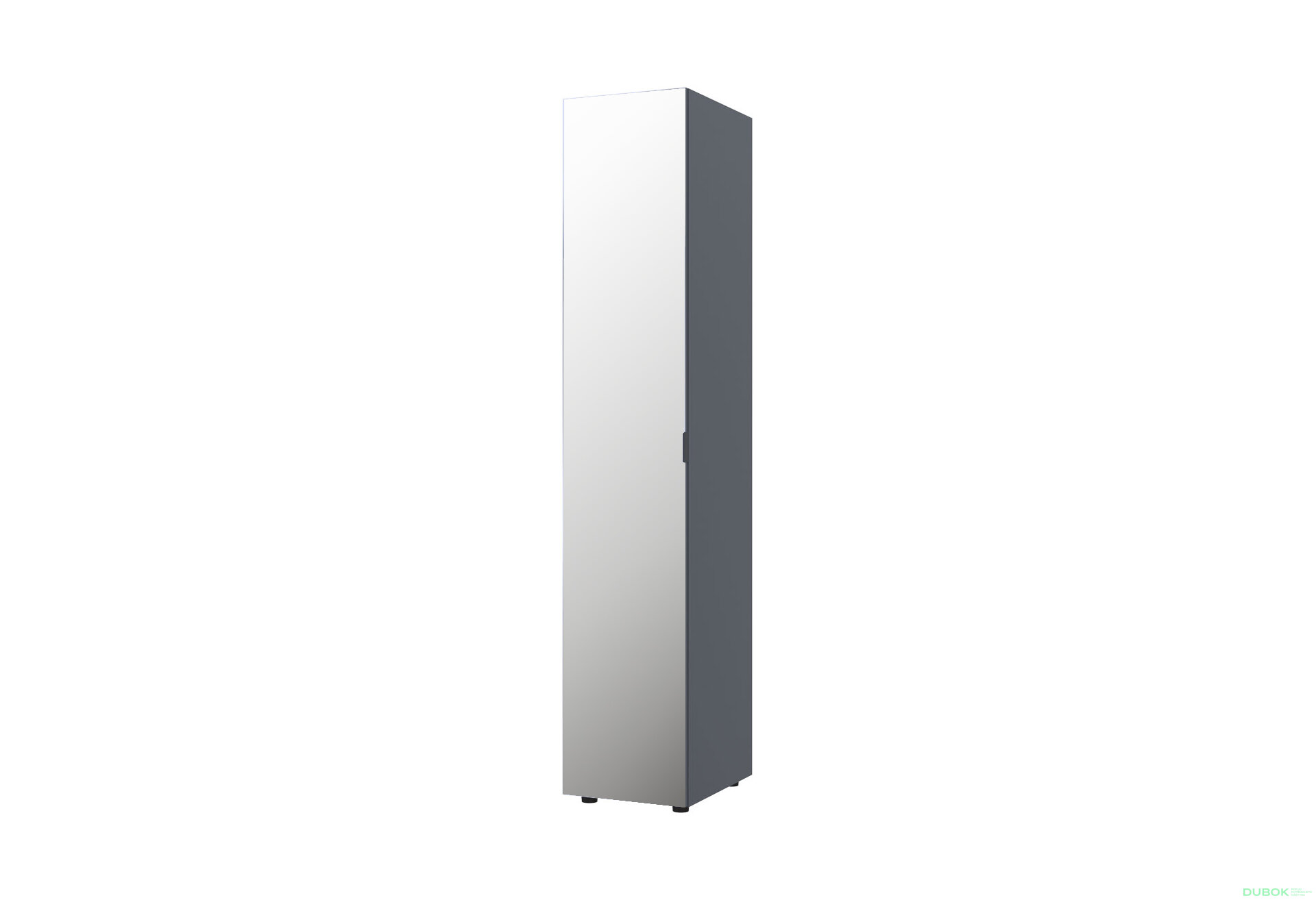 Obrázek 6707 - Skříň třídveřová se zrcadlem Gelar 116.5 cm Grafit
