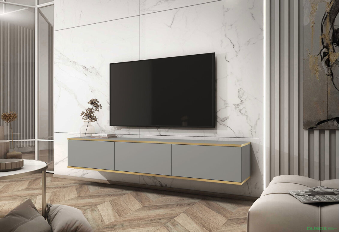 Obrázek 2 - TV stolek RTV 175 šedý Oro