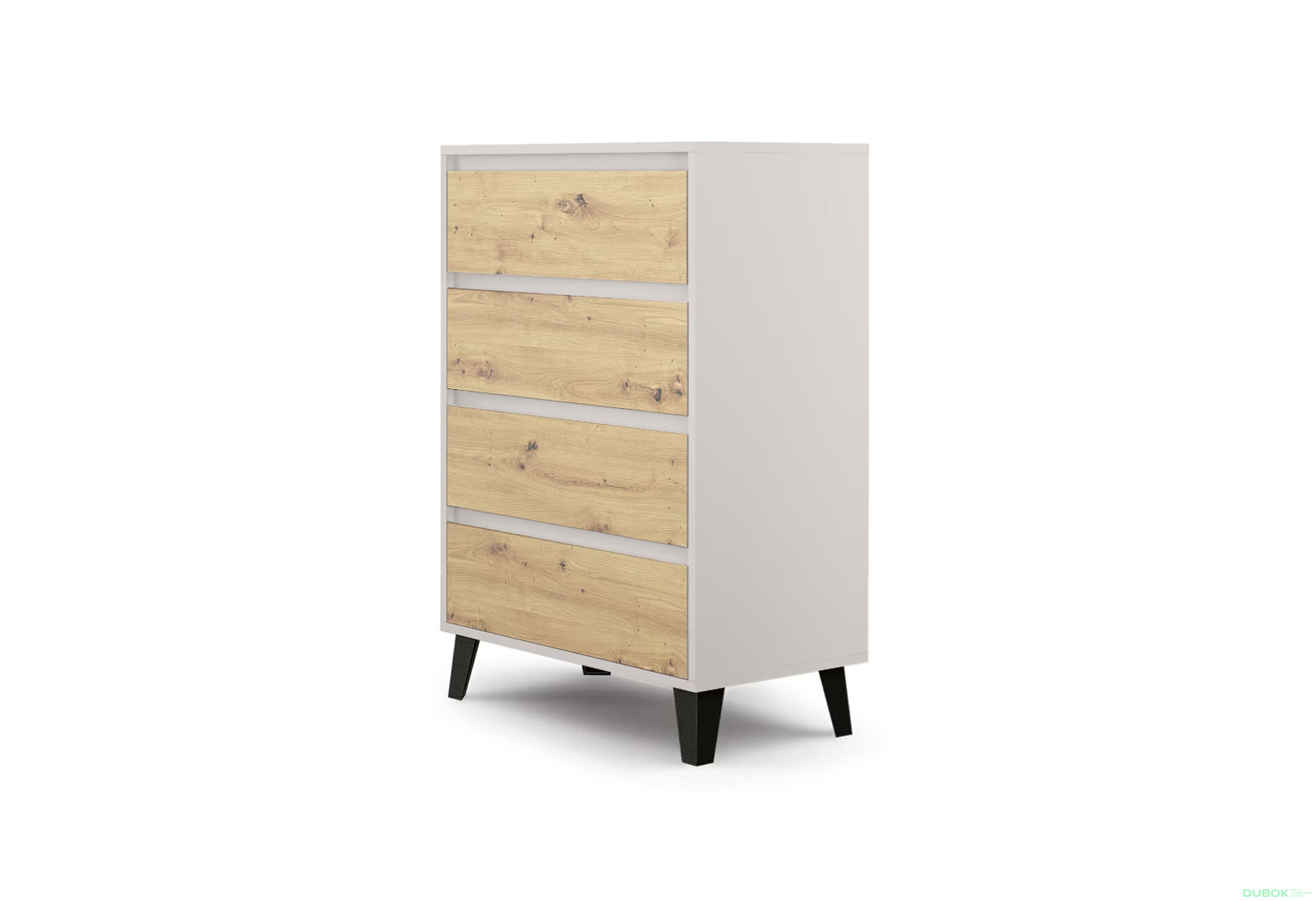 Obrázek 3 - Komoda Borg 4s/70 kašmír / dub artisan