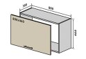 Obrázek 1 - V51 Skříňka nad digestoř 80 Flet Lux