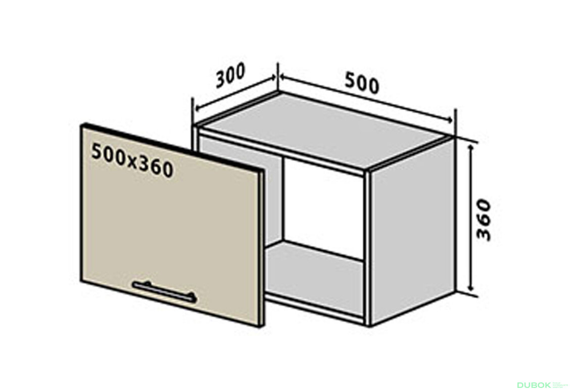 V27 Skříňka 1D 50 Flet Lux