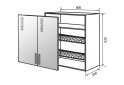 Obrázek 1 - V49 Skříňka 2D 80 Sušák Vitrína Flet Lux