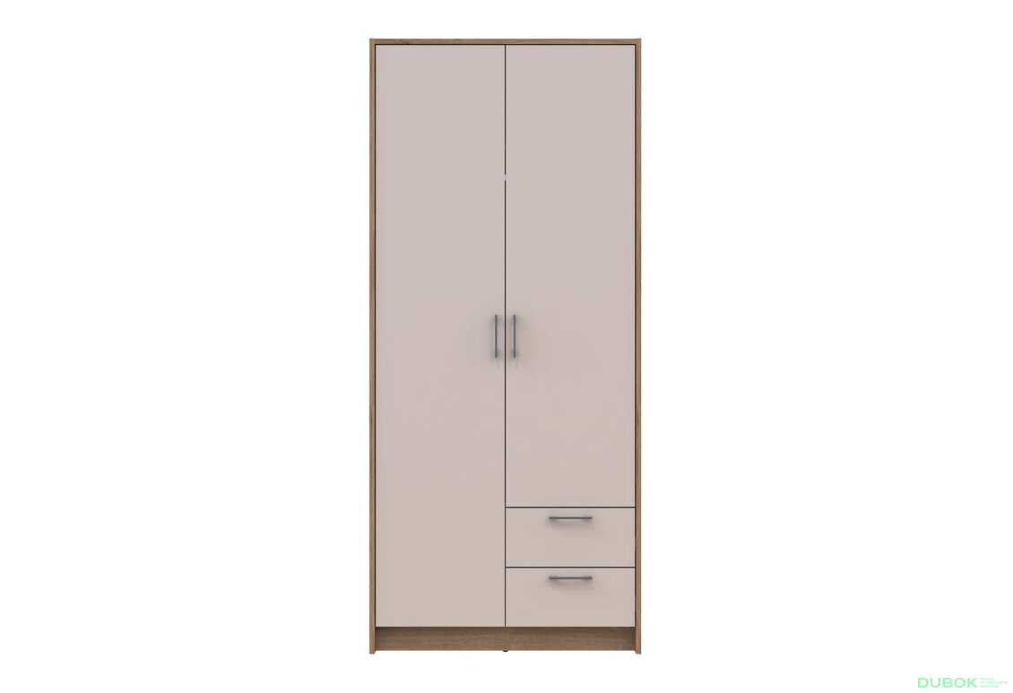 Obrázek 3 - Skříň Rondi 2D dub artisan / kašmír 82x52x195