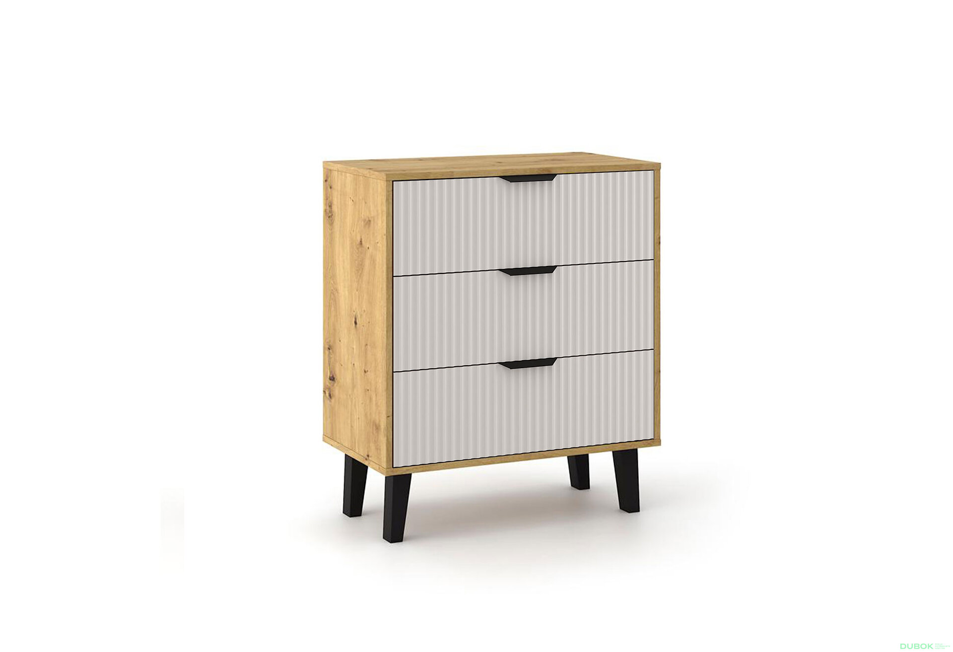 Obrázek 3 - Komoda Borg Duo 3Š dub artisan / kašmír