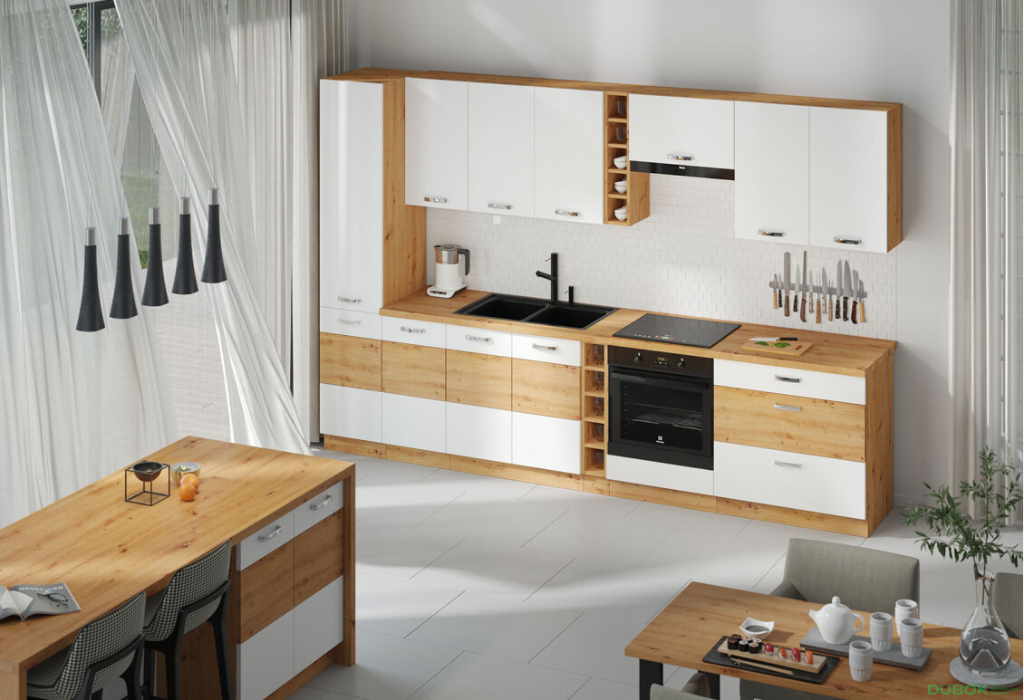 Obrázek 2 - Kuchyňská sestava 3.15 m Artisan / bílý lesk