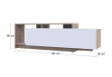 Obrázek 7 - TV stolek U2 dub sonoma / bílý dřevotříska 160x38x48
