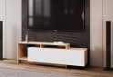 Obrázek 2 - TV stolek U2 dub sonoma / bílý dřevotříska 160x38x48