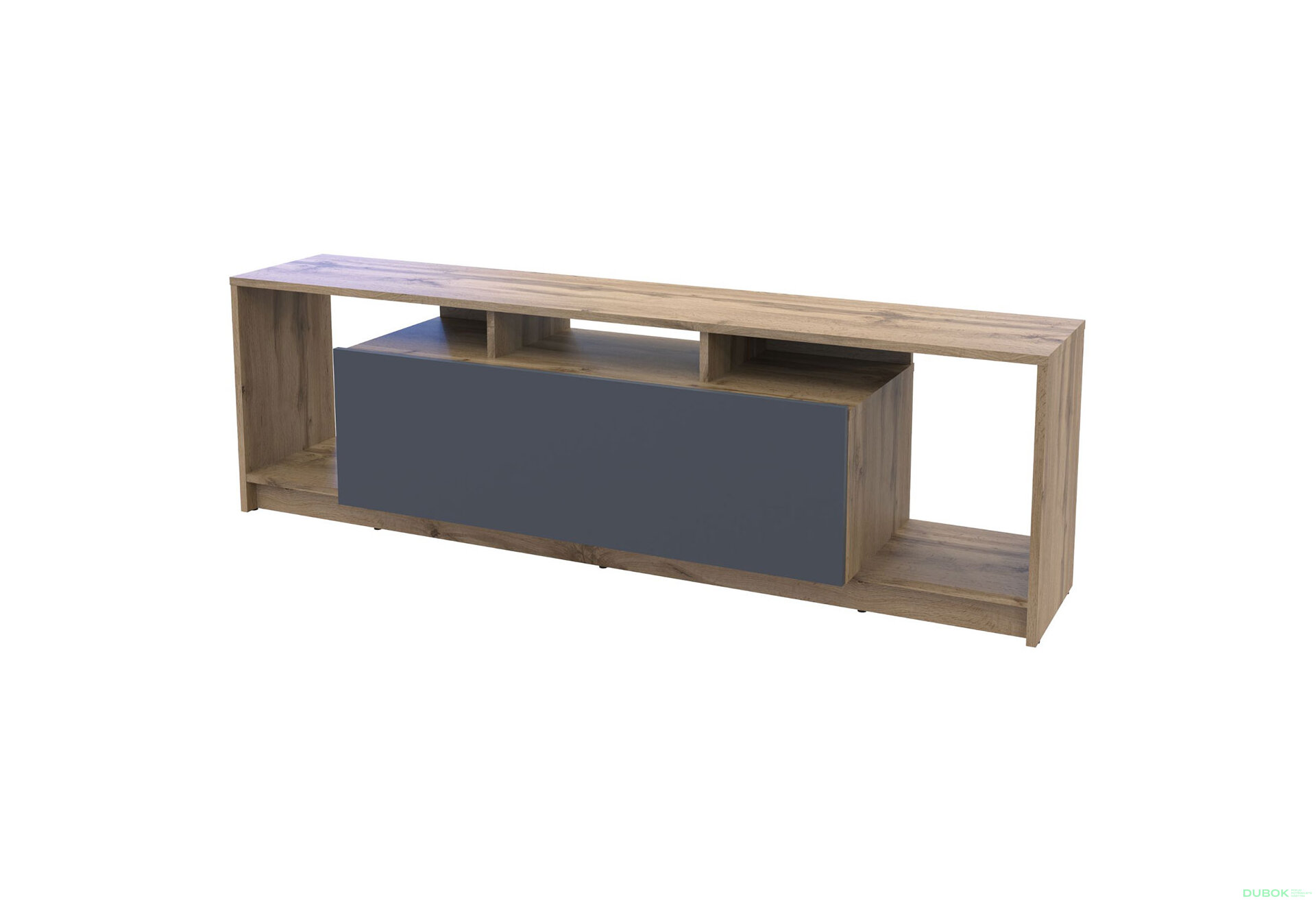 Obrázek 1 - TV stolek U1 tajo / grafit dřevotříska 160x38x48