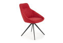 Obrázek 3 - Židle K431 černý kov / látka červený