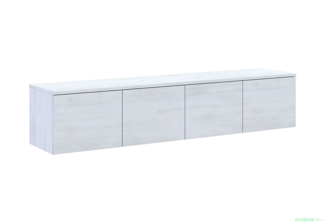 Obrázek 4 - TV stolek Levía bílý strom 4dv 160x35x33