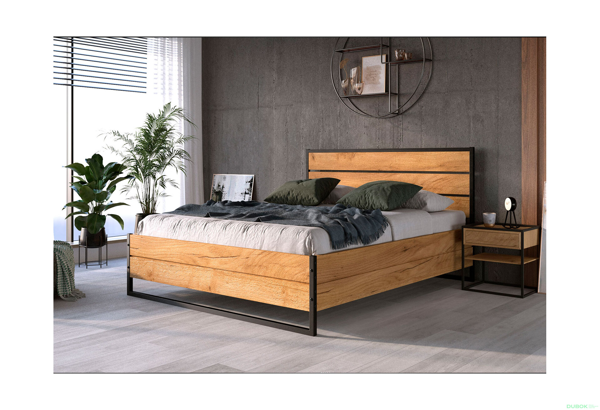 Obrázek 3 - Postel Loft 160x200 cm s roštem, matrací