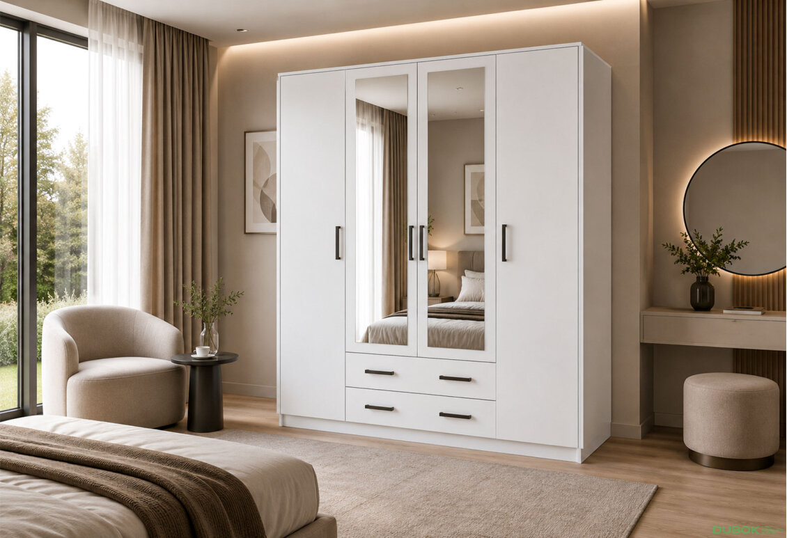 Obrázek 2 - Skříň Simple 4D+2š nymfaea alba