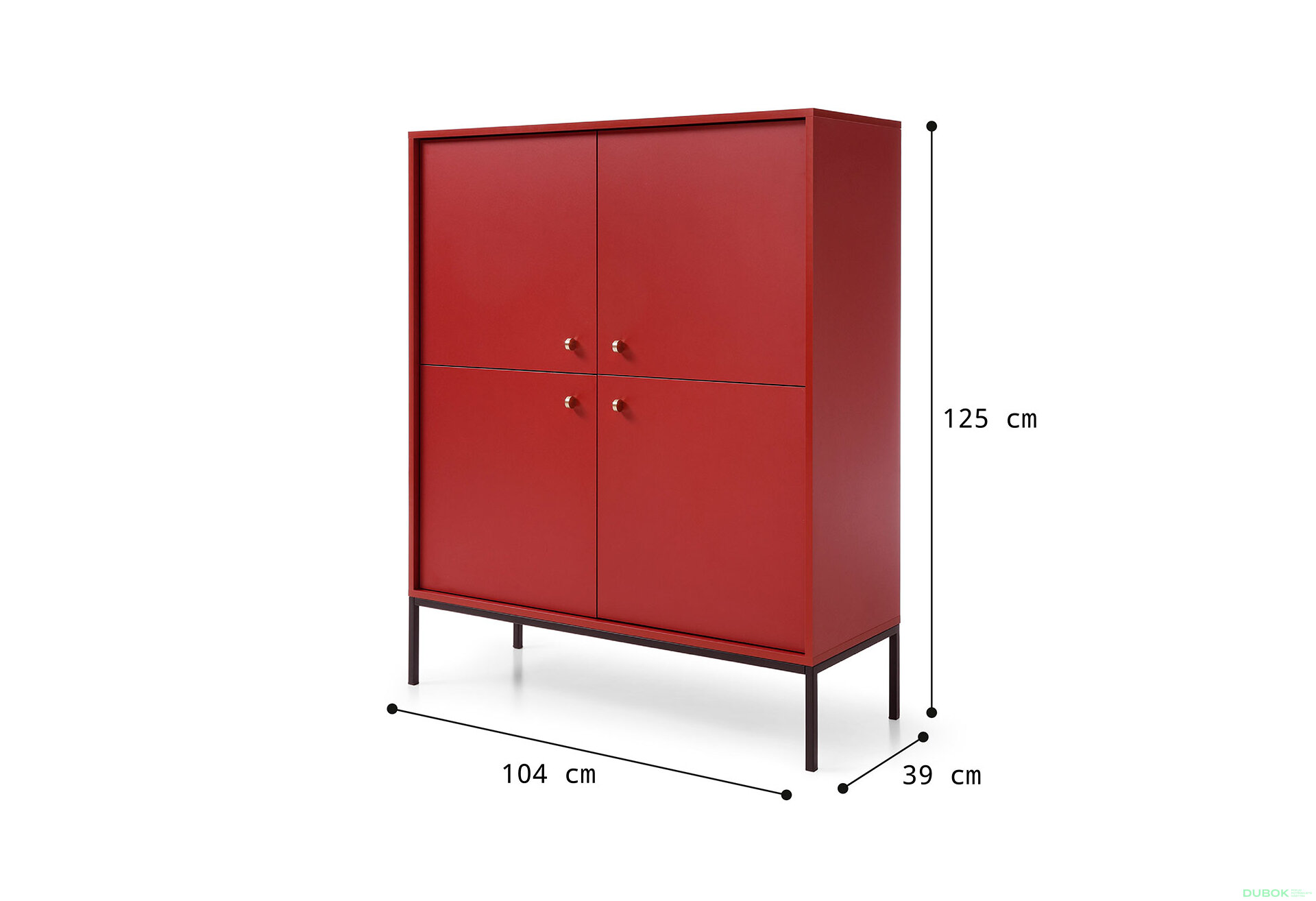 Obrázek 6 - Komoda MK104 Mono bordo