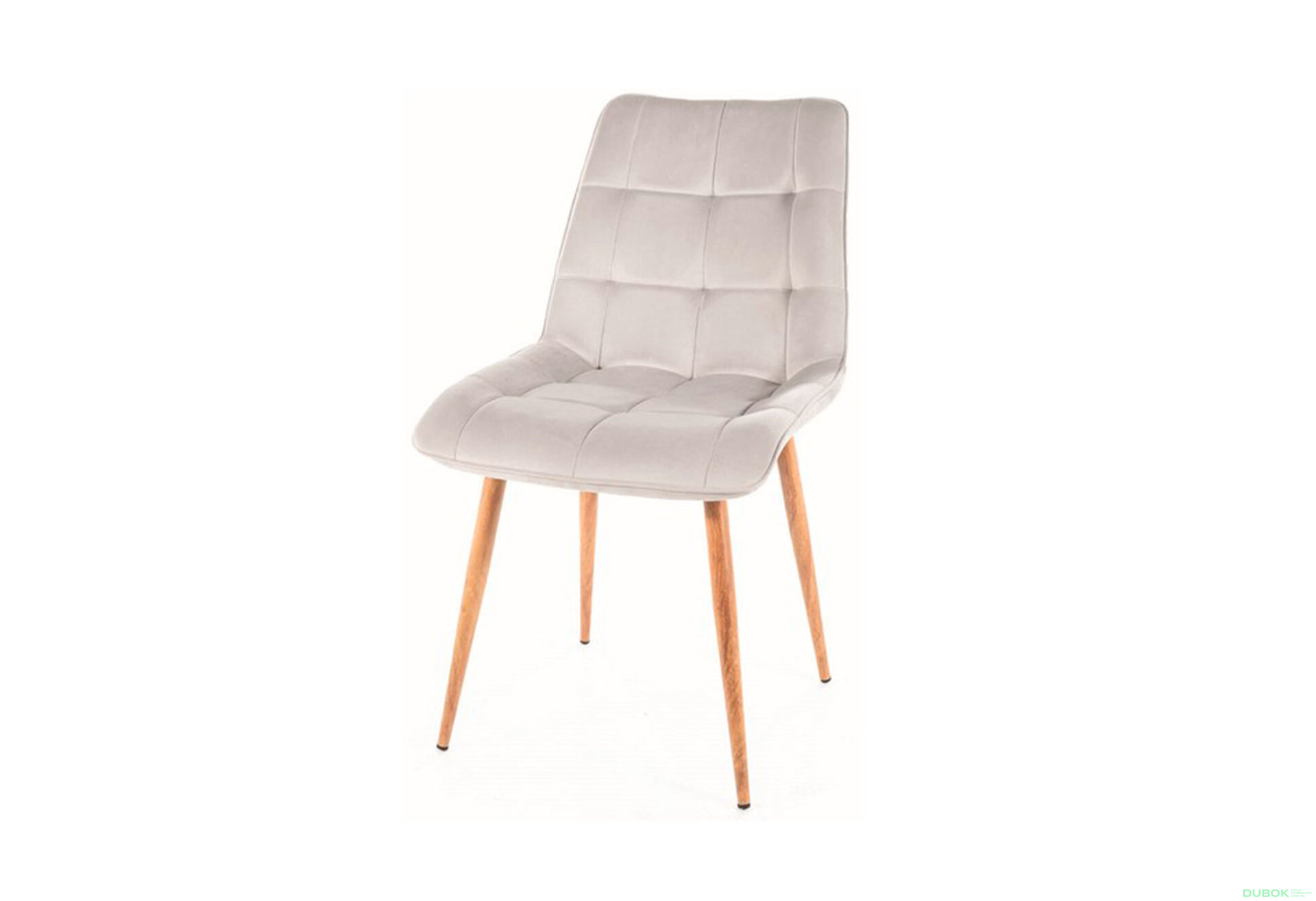 Obrázek 1 - Židle Chic D Velvet světle šedý Bluvel 03