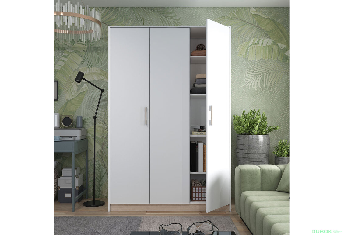 Obrázek 2 - Skříň Austin 3 LTD 135 cm, bílá