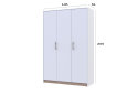 Obrázek 10 - Skříň Austin 3 LTD 135 cm, bílá