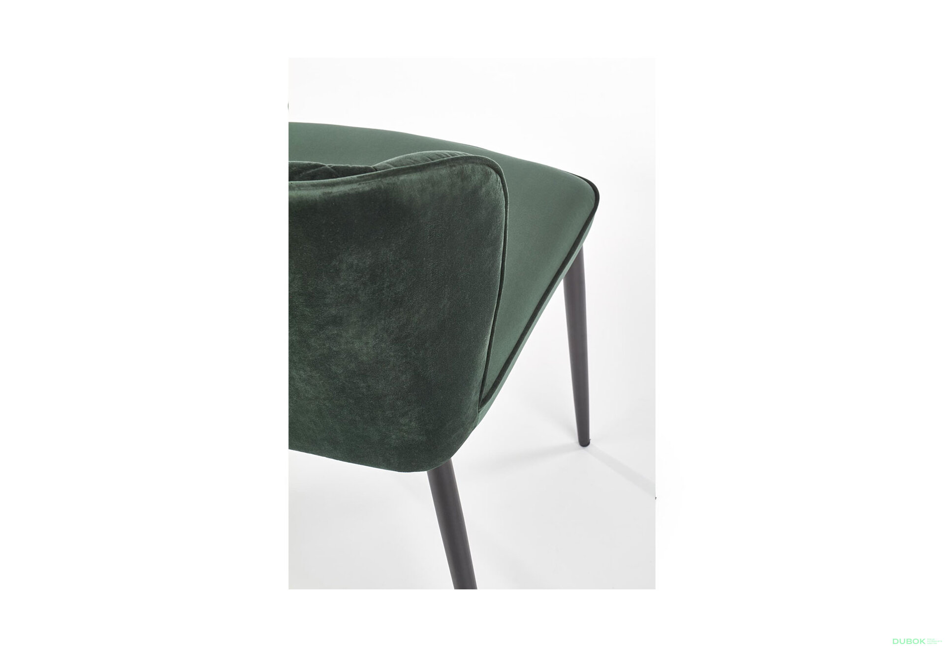 Obrázek 8 - Židle K399 černý kov / látka ciemny zielony