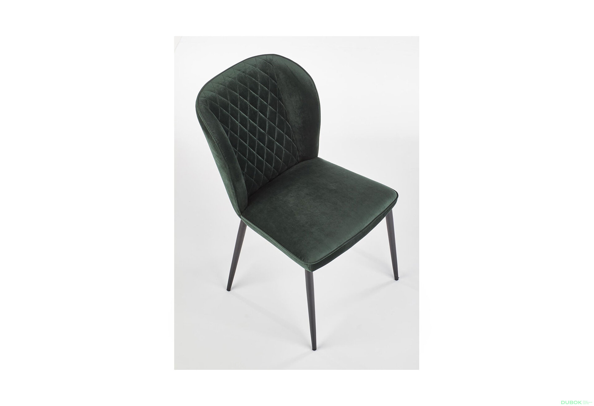 Obrázek 7 - Židle K399 černý kov / látka ciemny zielony