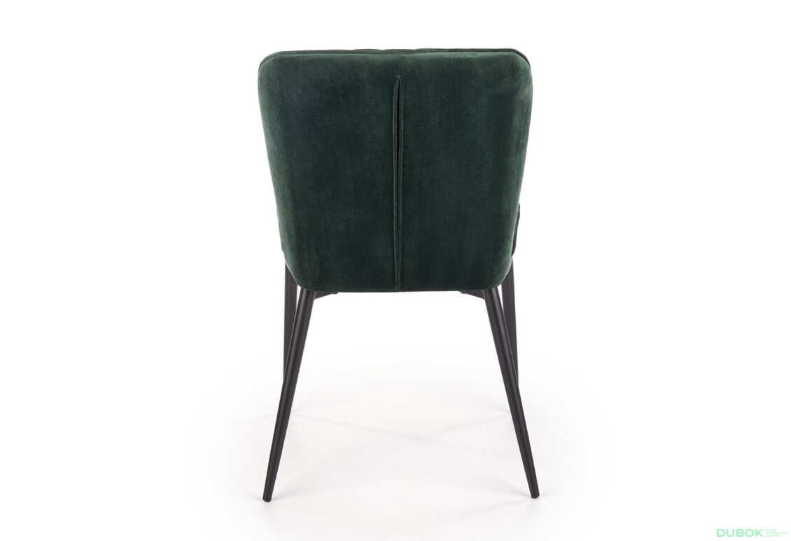 Obrázek 6 - Židle K399 černý kov / látka ciemny zielony