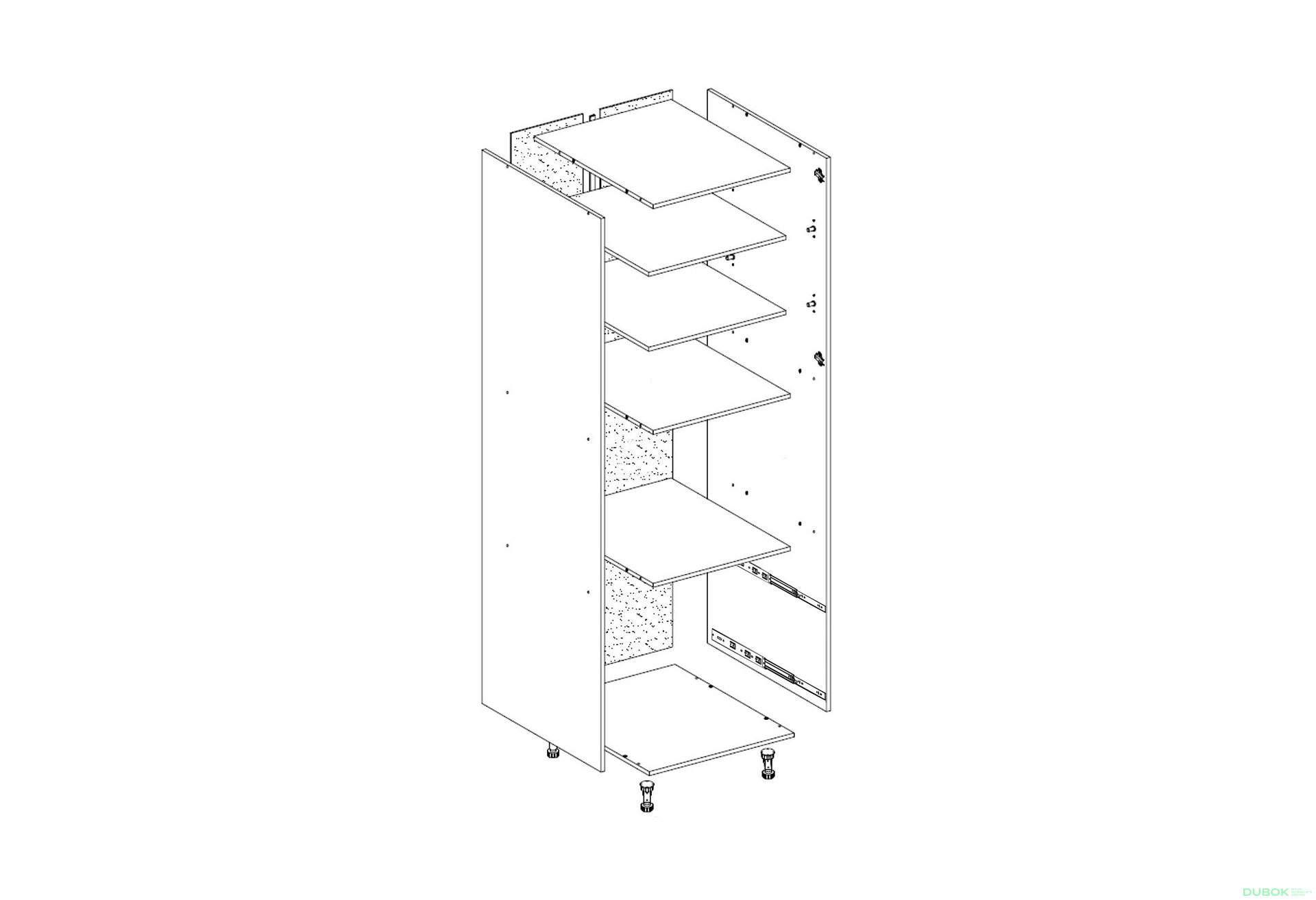 Obrázek 1 - Korpus P 60 DZ (h-920) LUX
