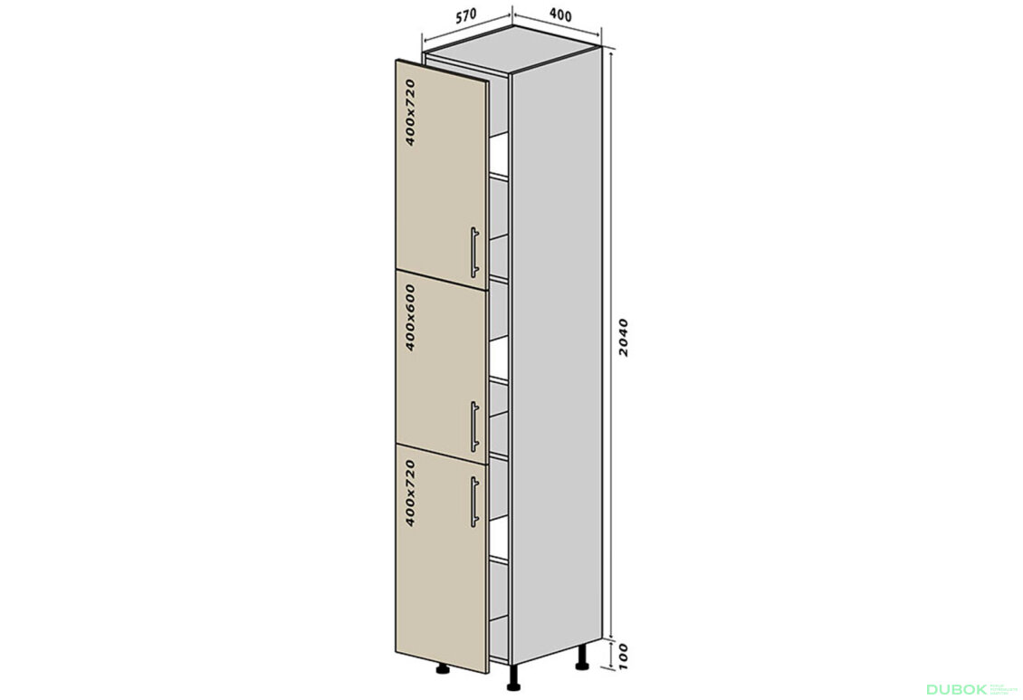 N40 Skříň 40x214 MóDa Lux / MoDa Luxe