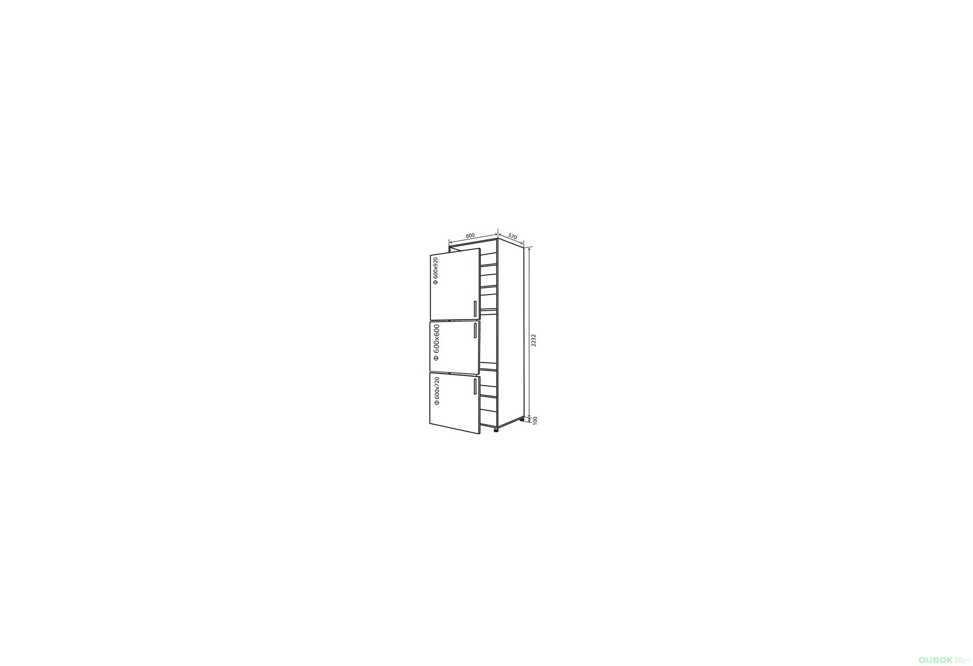 Obrázek 1 - N18 Skříň 213 + f600x600 MóDa Lux / MoDa Luxe