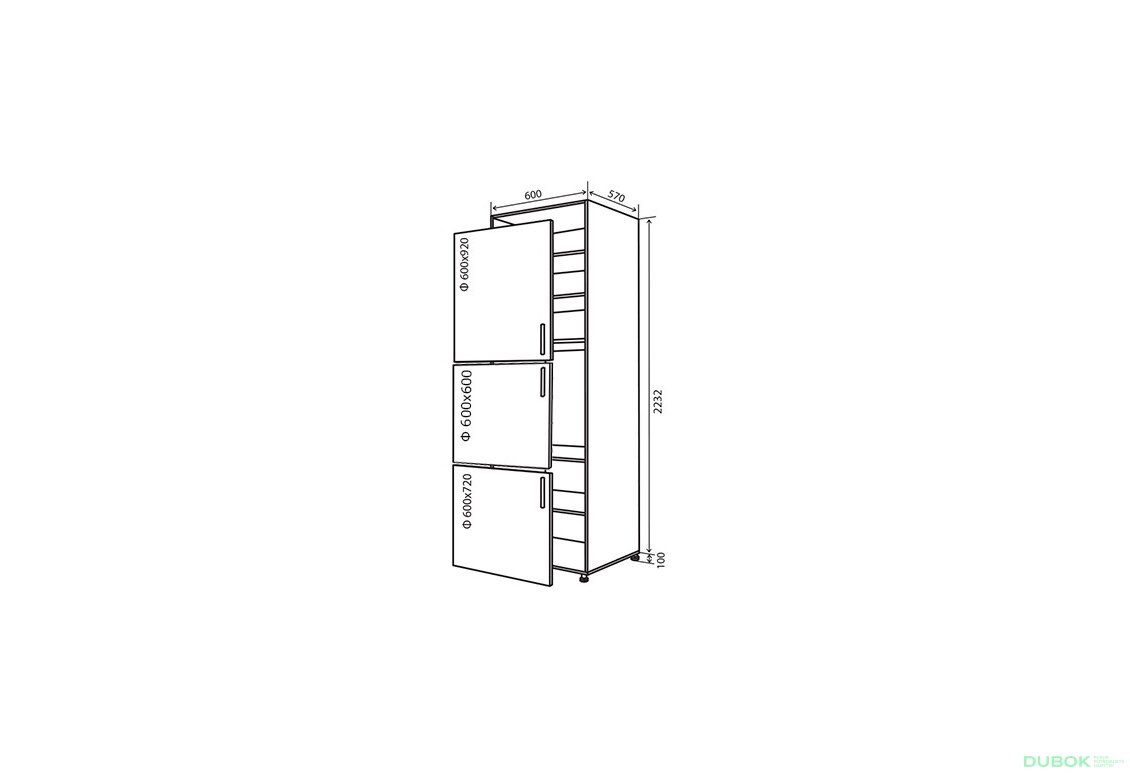N18 Skříň 213 + f600x600 MóDa Lux / MoDa Luxe