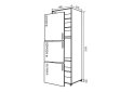 Obrázek 1 - N18 Skříň 213 + f600x600 MóDa Lux / MoDa Luxe