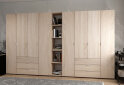 Obrázek 2 - Skříň osmidveřová s regálem Gelar 348.2 cm Dub sonoma