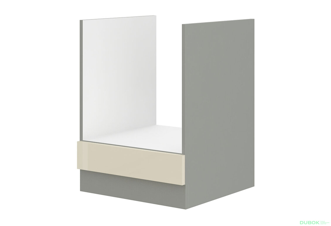 Obrázek 5087 - Kuchyňská sestava 2.6x2.7 m Karmen šedý platinový / krémový lesk