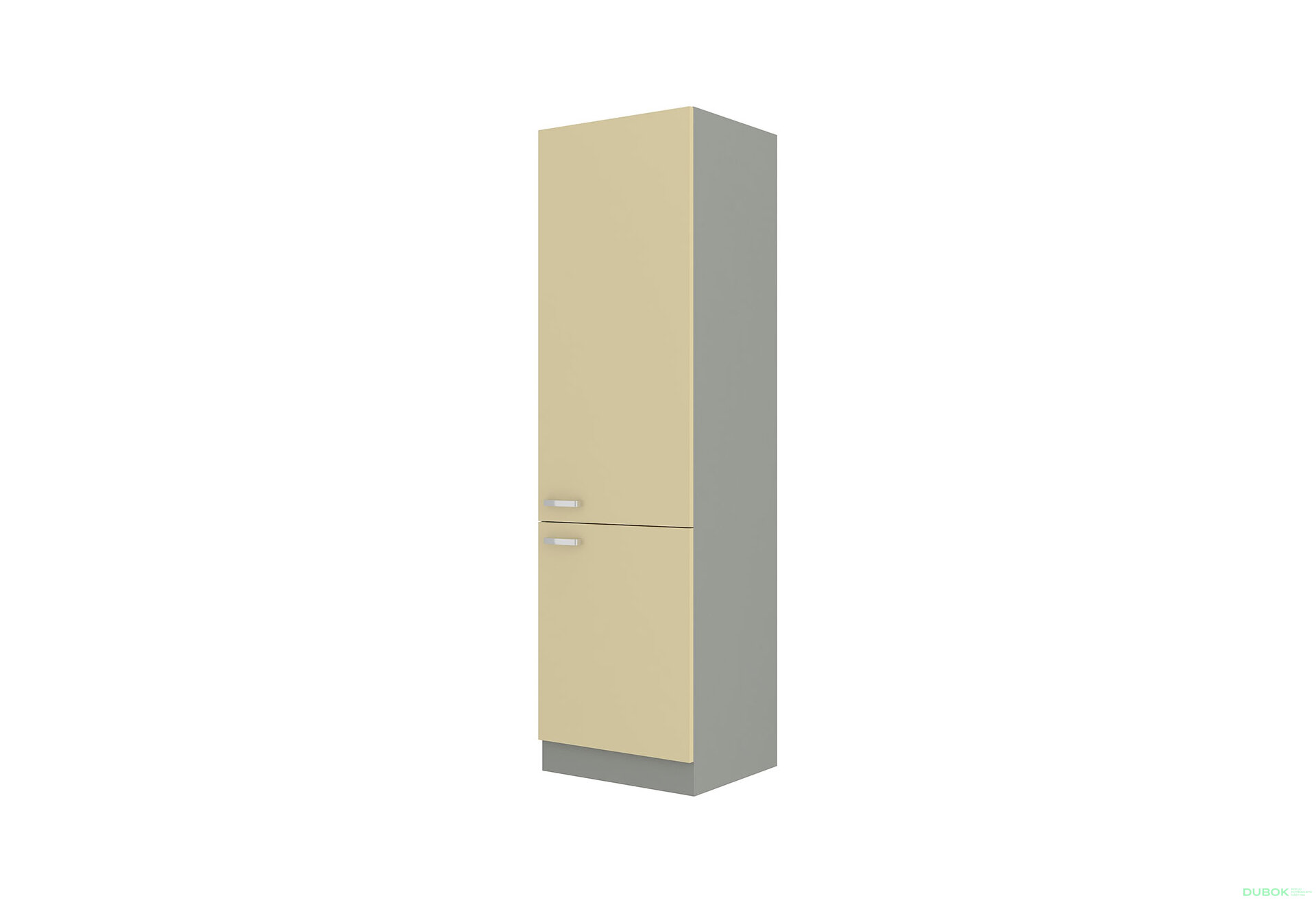 Obrázek 5098 - Kuchyňská sestava 2.6x2.7 m Karmen šedý platinový / krémový lesk
