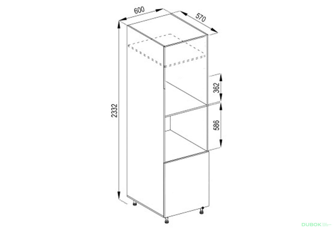 Korpus P 60 DZ Pro mikrovlnnou troubu (h-920) LUX