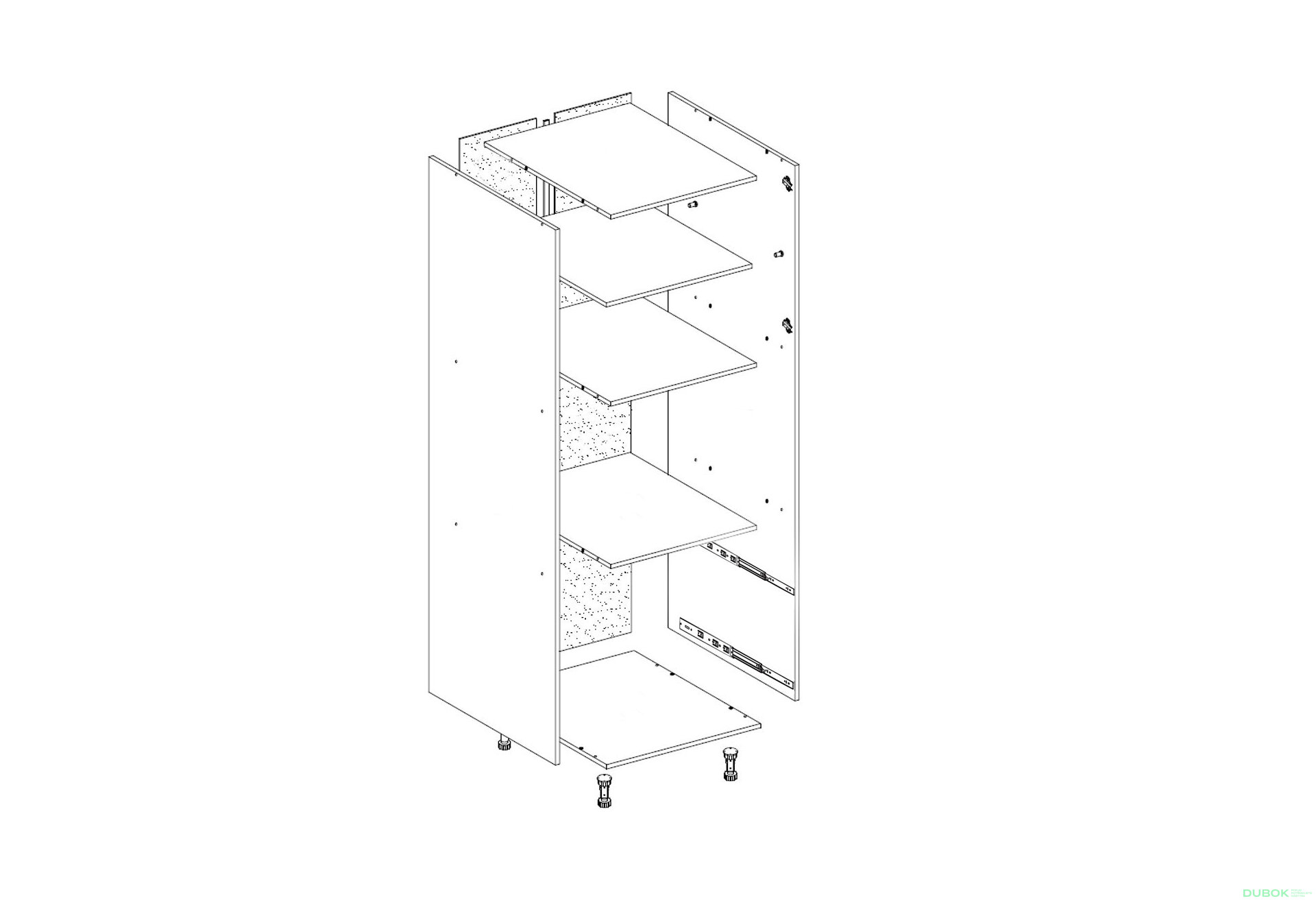 Obrázek 1 - Korpus P 60 DZ Pro mikrovlnnou troubu LUX