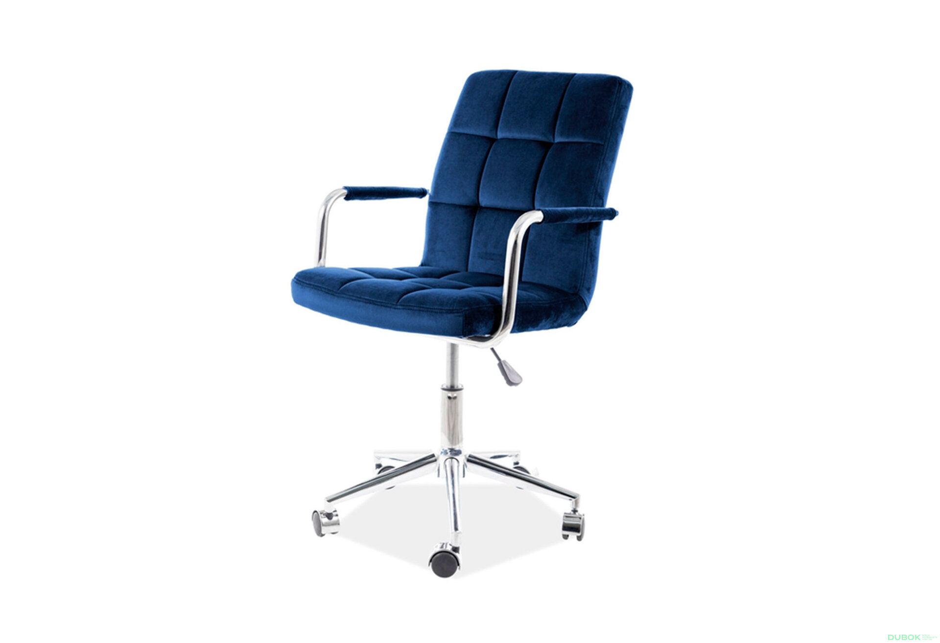 Obrázek 1 - Otočné křeslo Q-022 Velvet, tmavě modrá Bluvel 86