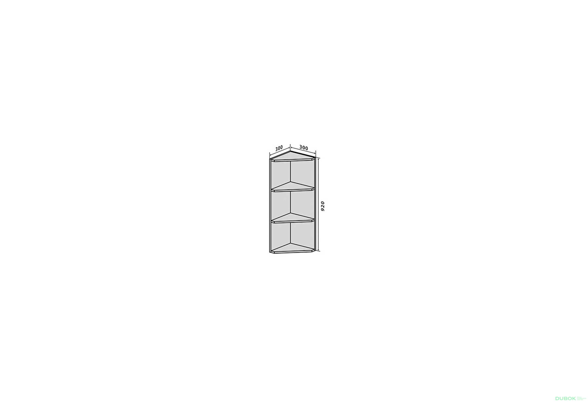 Obrázek 1 - V55 Rohové police 92 Interno Luxe