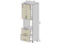 Obrázek 1 - N21 Skříň 2D2Š 233 Interno Luxe