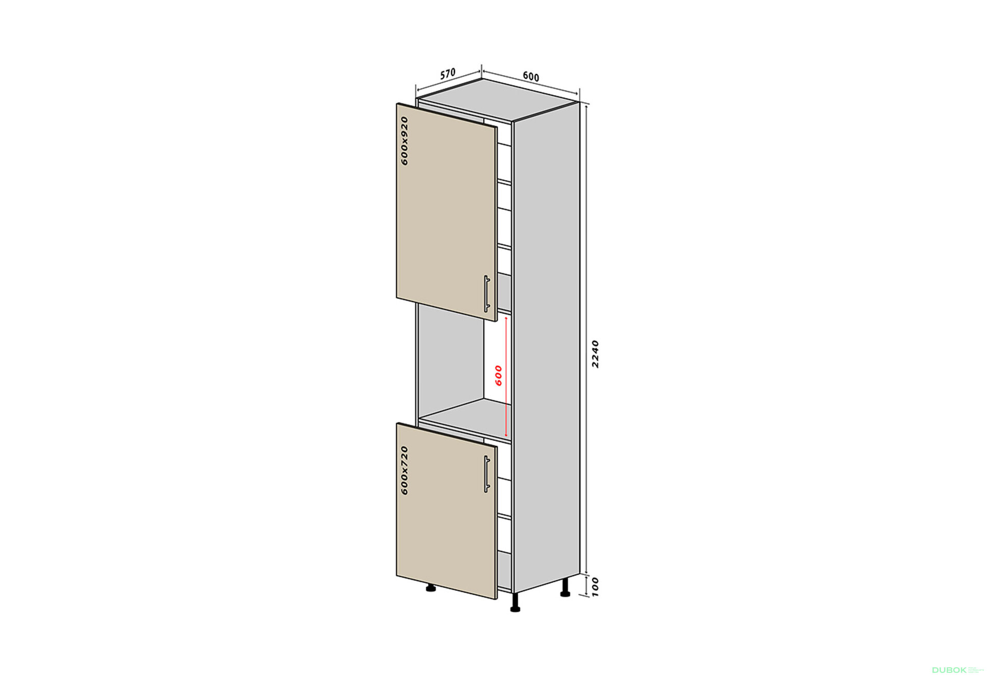Obrázek 1 - N20 Skříň 234 New Interno Luxe
