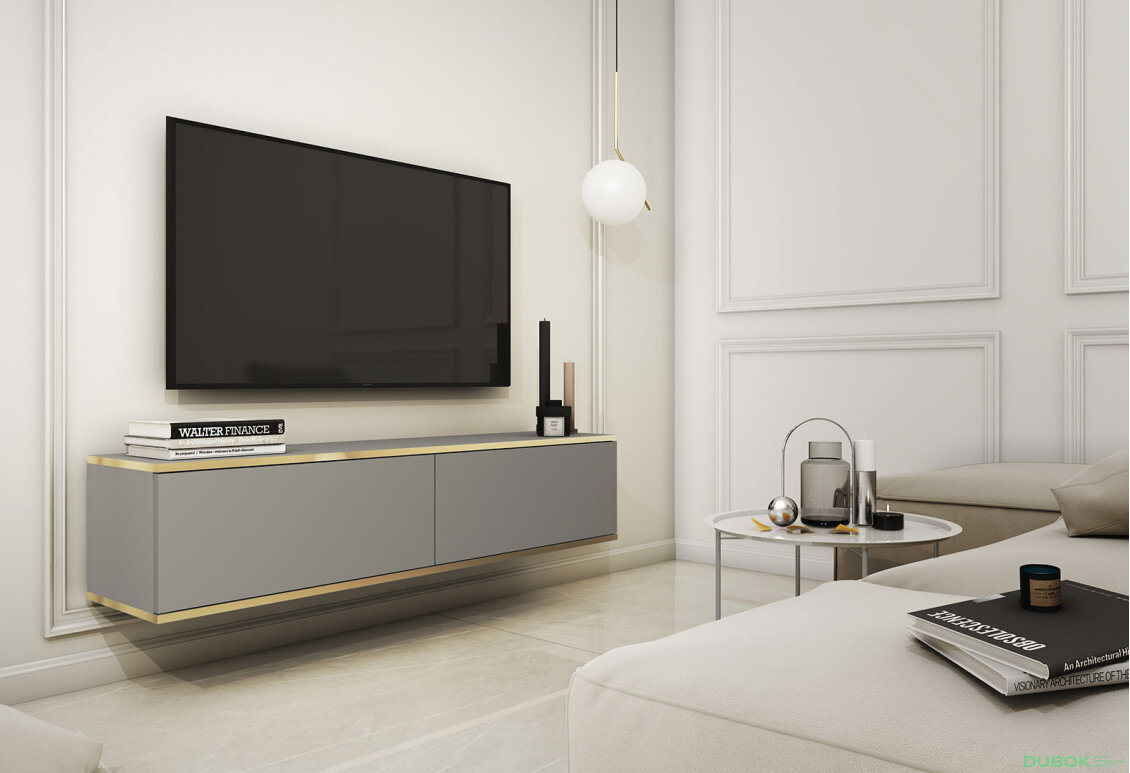 Obrázek 2 - TV stolek RTV 135 šedý Oro