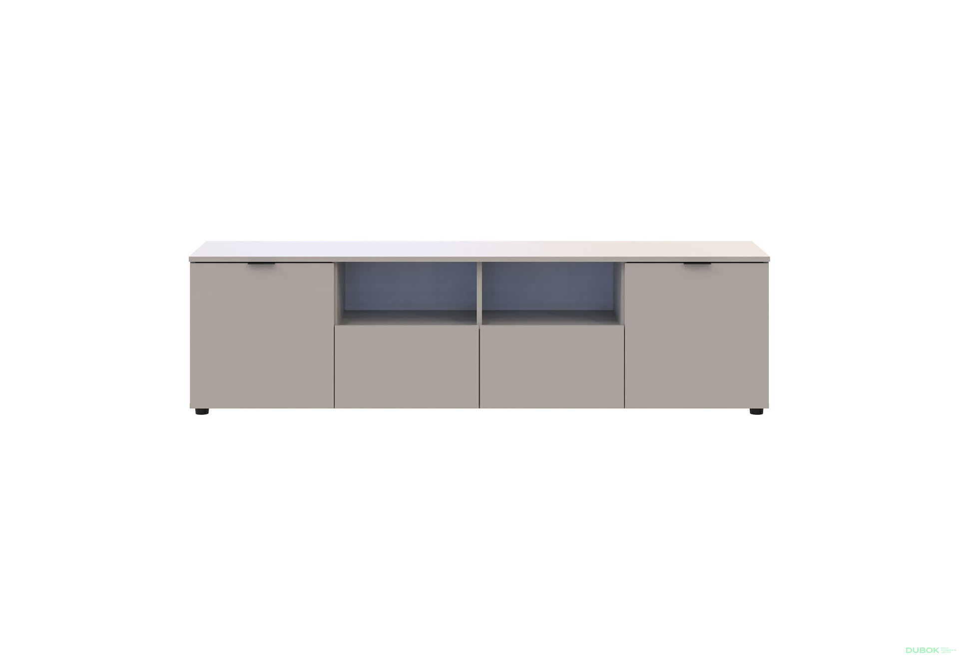 Obrázek 2 - TV stolek s dvířky a zásuvkami Ron 4 180 cm kašmír