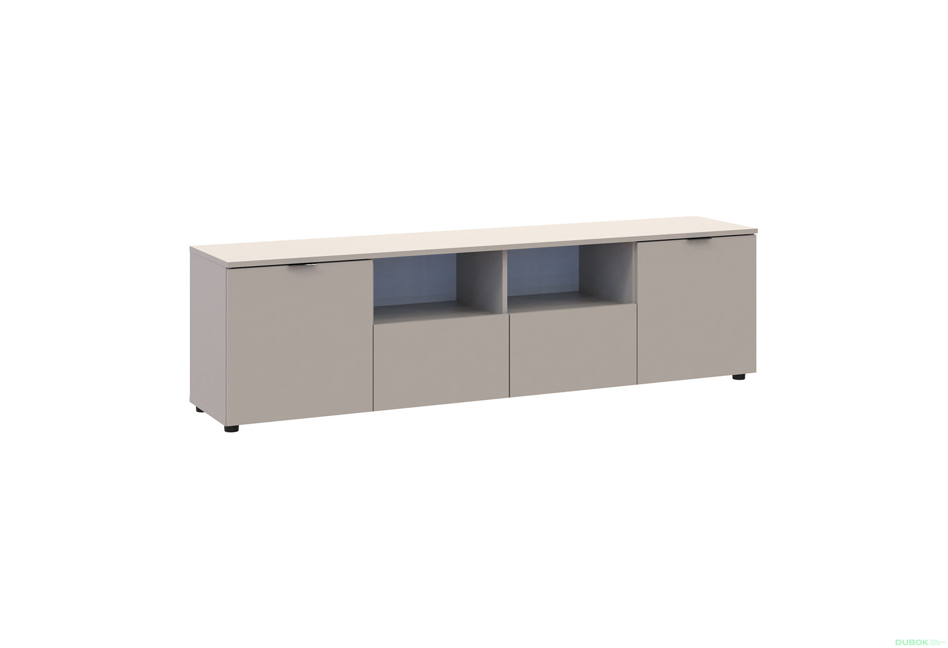 Obrázek 3 - TV stolek s dvířky a zásuvkami Ron 4 180 cm kašmír