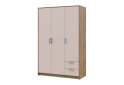 Obrázek 11141 - Skříň Rondi 3 dřevotříska s horním prostorem artisan dub / cashmere 121x52x236