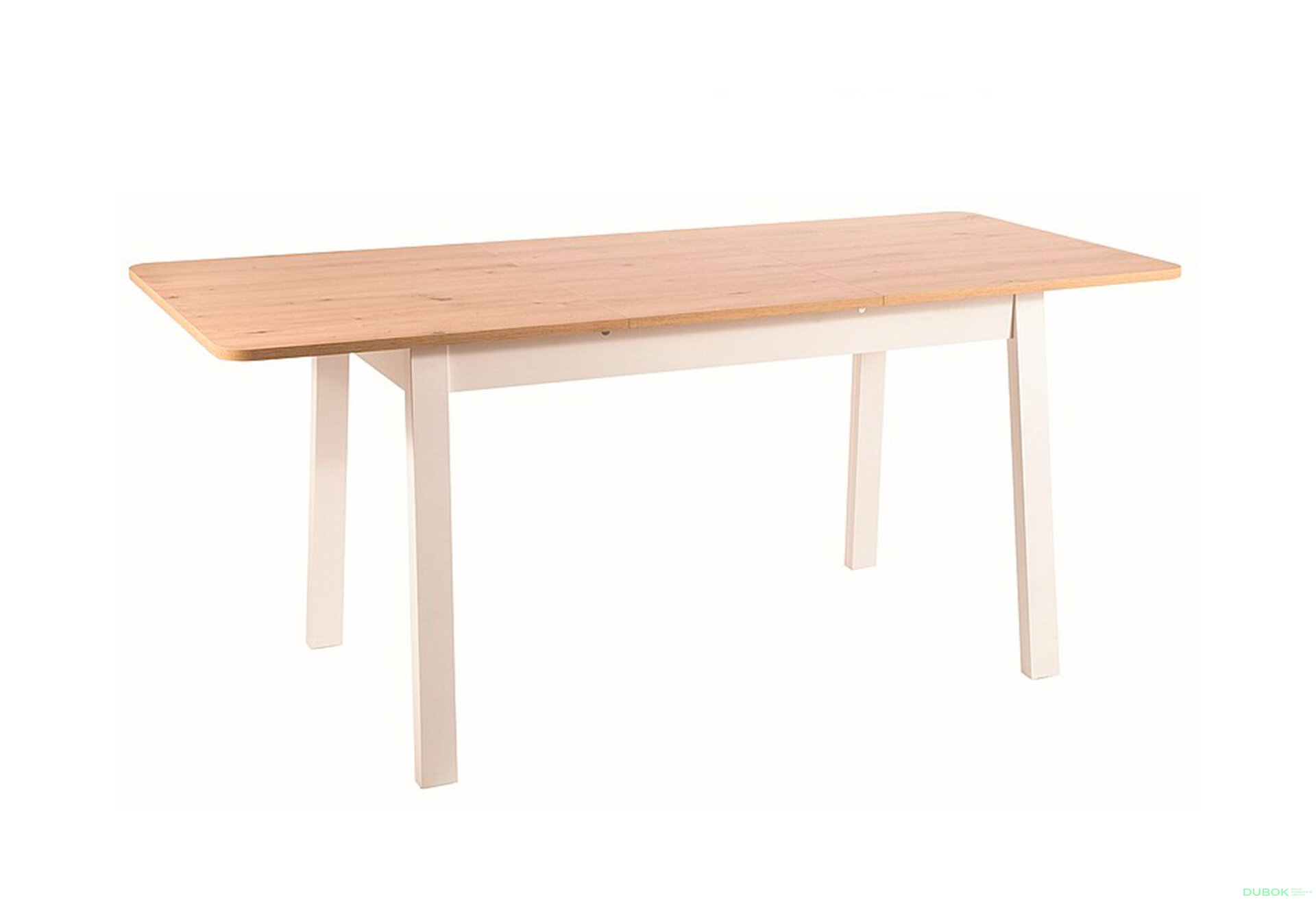 Obrázek 2 - Stůl Ikar 125(165)x75 dub artisan / bílý