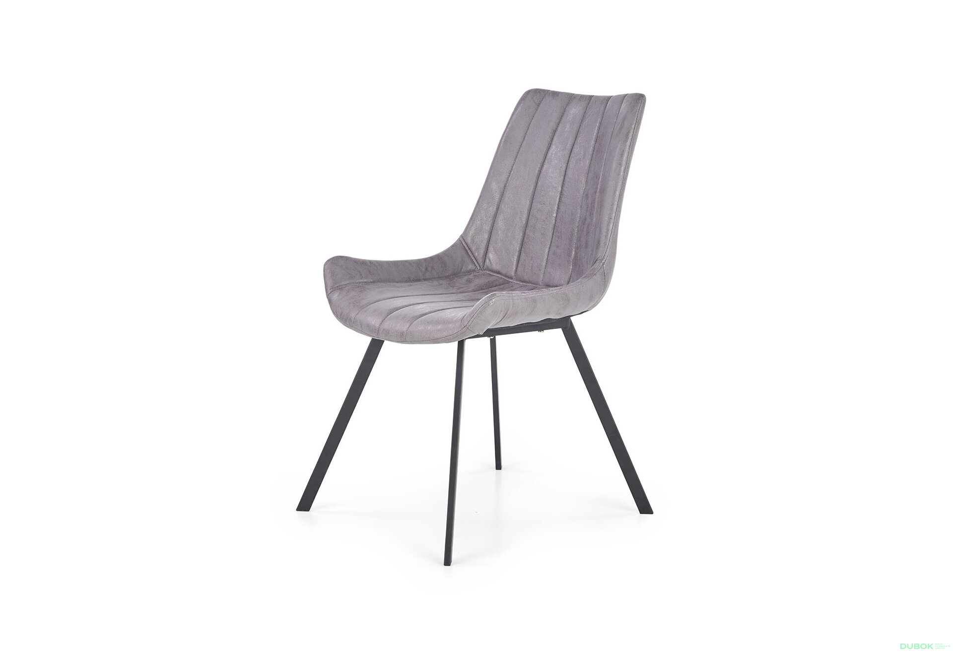 Obrázek 1 - Židle K279 czarny metal / popielata ekoskóra