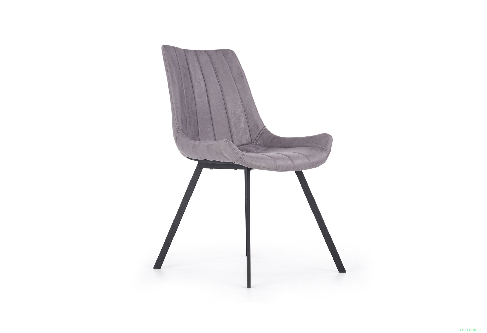 Obrázek 4 - Židle K279 czarny metal / popielata ekoskóra