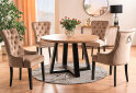 Obrázek 4 - Židle August Velvet béžový Bluvel 28, dřevo, černý