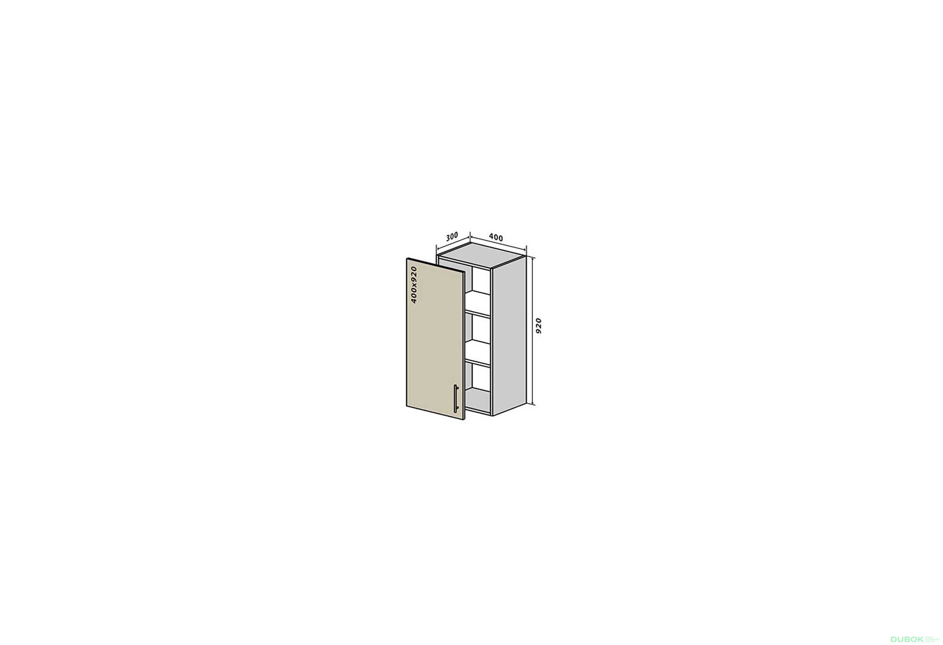 Obrázek 1 - V43 Skříňka 1D 40 Interno Luxe