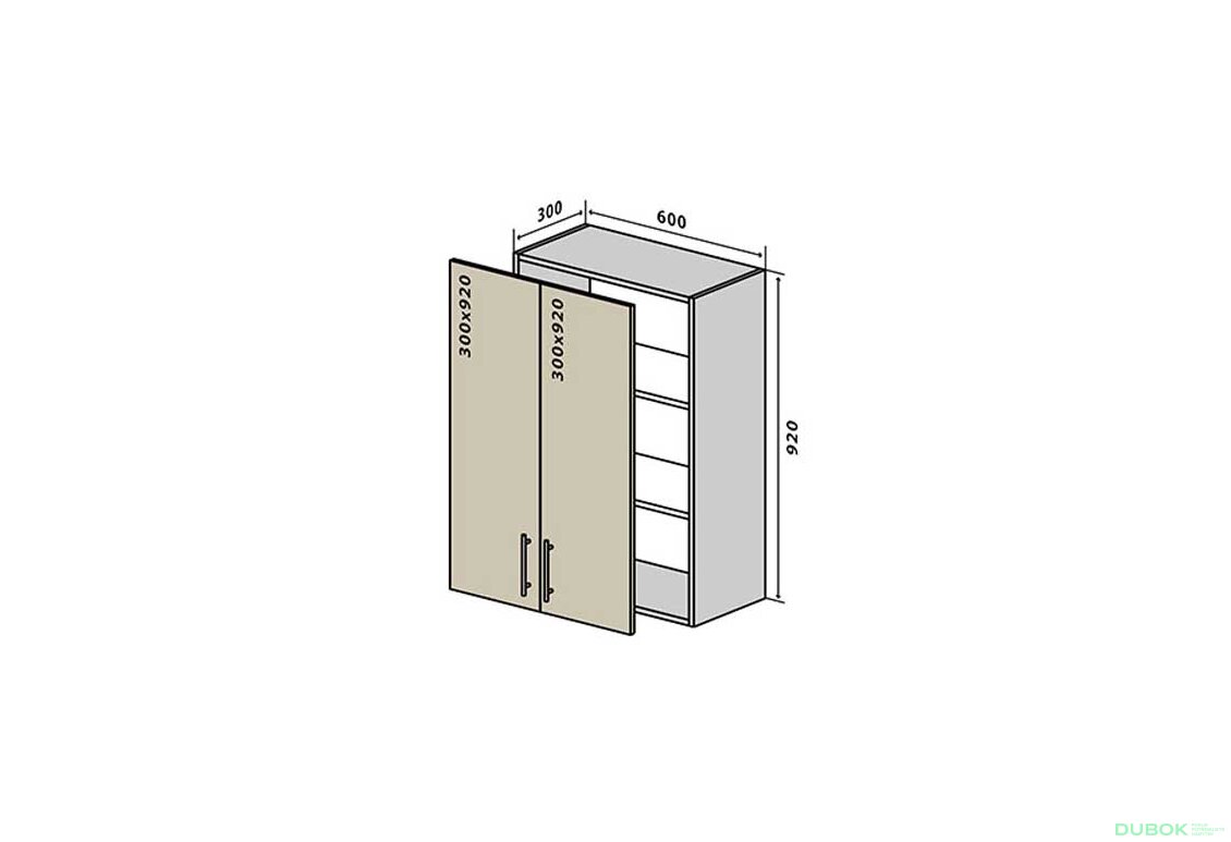 V46 Skříňka 2D 60 Interno Luxe